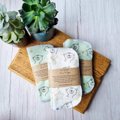 Reusable bamboo and cotton baby wipes 