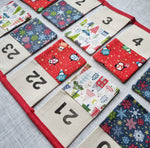 Advent Calendar Bunting - Red
