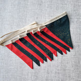 Bunting - Green and Red
