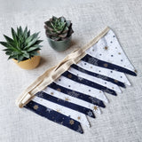 Christmas Bunting - Blue and White