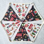 London Double Sided Christmas Bunting
